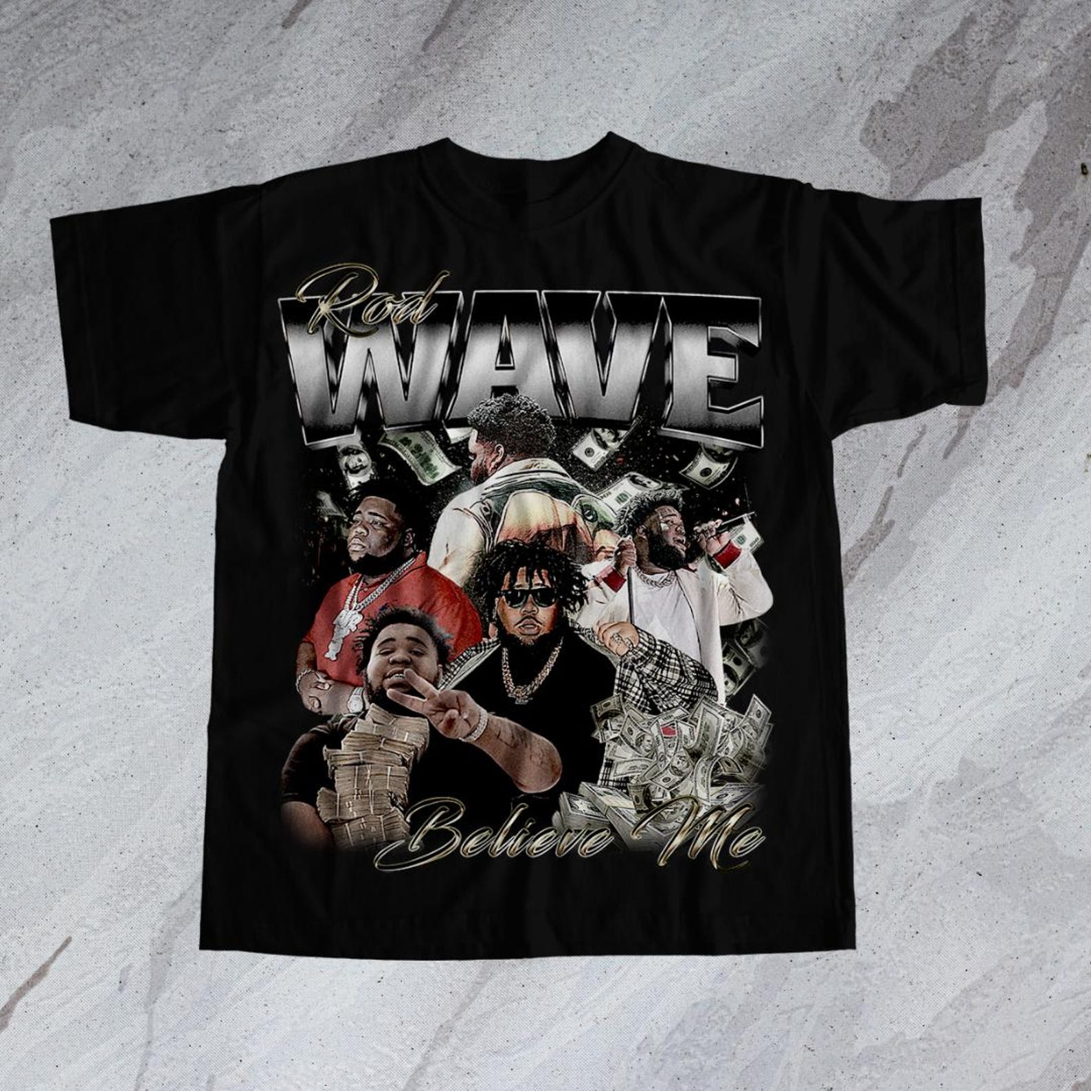 Rod Wave Graphic Tee, 100% Cotton M