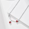 Cherry necklace women's new simple ins design versatile titanium steel collarbone chain neck chain jewelry women