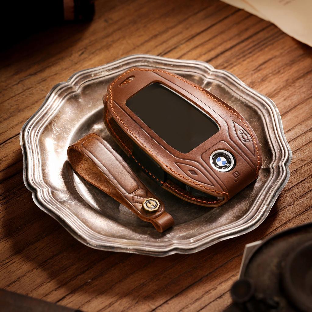 Applicable To BMW's New LCD Key Bag, Factory Direct Sales of the New 5 Series 7 Series X3 All-inclusive Leather Key Cover