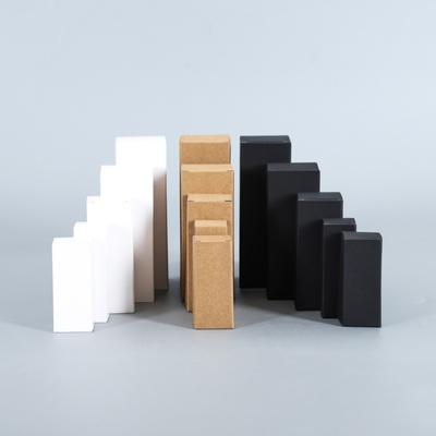 10 SZTUK Pudełko Kartonowe z Papieru Kraft Czarne/Białe Mały Duży Rozmiar Papierowe Pudełko na Prezent DIY Ręcznie Robione Pudełko do Pakowania Pomadek Kosmetyków