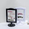 Nail Art Double-Sided Display Stand Nail Art Artwork Display Frame Nail Display Board False Nail Display Rack Gel Polish Holder