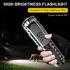 Mini Portable Flashlight USB Rechargeable Small Household Torch Outdoor Camping Hiking Emergency Lighting Light