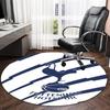 1pc T-Tottenham Hotspur  Carpet, Round Rug, Comfortable, Suitable for Entryways, Living Rooms, Office, And Bedrooms, Christmas Decoration