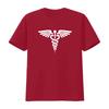 Caduceus Symbol Medical Service Medicine T Shirt Stethoscope RN Nurse Doctor vintage Washed Top For Everyday Wear Soft