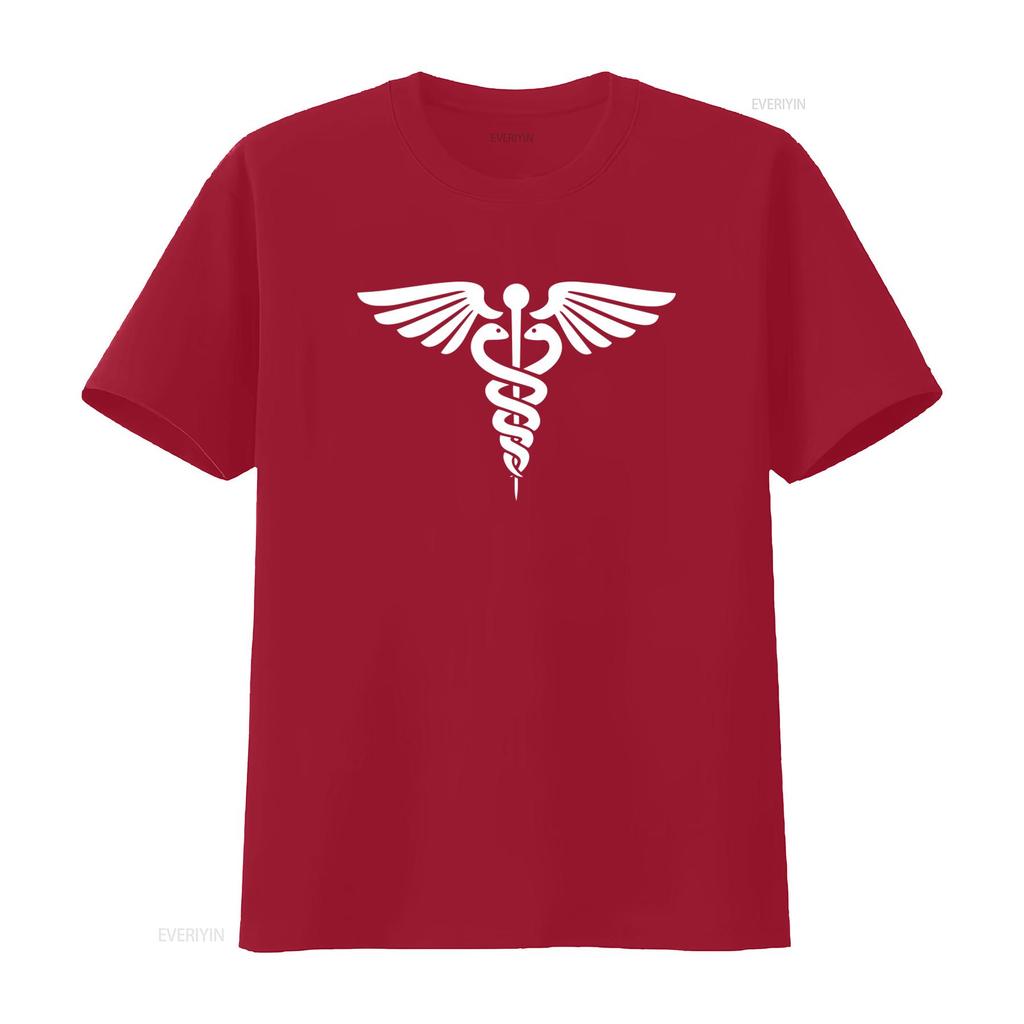 Caduceus Symbol Medical Service Medicine T Shirt Stethoscope RN Nurse Doctor vintage Washed Top For Everyday Wear Soft