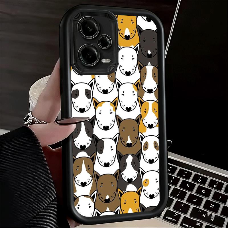 Phone Case for Xiaomi Redmi Note 15 14 13 Pro Plus Bull Terrier Dog Cute Puppies Shell 12S 11 11S 11T 5G 14S Soft Silicone Funda