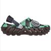 Demon Slayer X Crocs Non-slip and Wear-resistant Hole Shoes for Men and Women In Green and Black