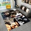 3D Printing Johnny Depp Series Area Rug,Carpet Rug for Home Living Room Bedroom Sofa Doormat Kitchen Decor,Non-slip Floor Mat HD