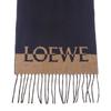LOEWE  Scarf Navy/Brown wool/cashmere Women