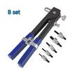Klinkmoeren 150 STUKS Pistool Doorn Kit M3/M4/M5/M6/M8 of Moer Klinknagel Doorns Reparatiegereedschap Klinknagelpistool PlatteKop Pop Moer Klinknagelpistool Set