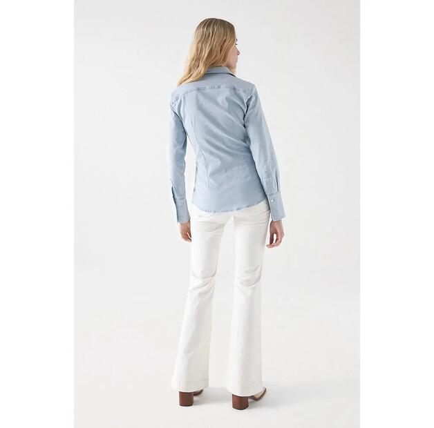 Salsa Jeans Lightweight Slim Fit рубашка с длинным рукавом