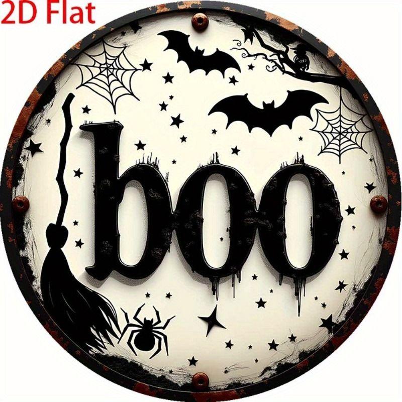 2D Flat Hanging Decorative Metal Sign Hand Painted Art