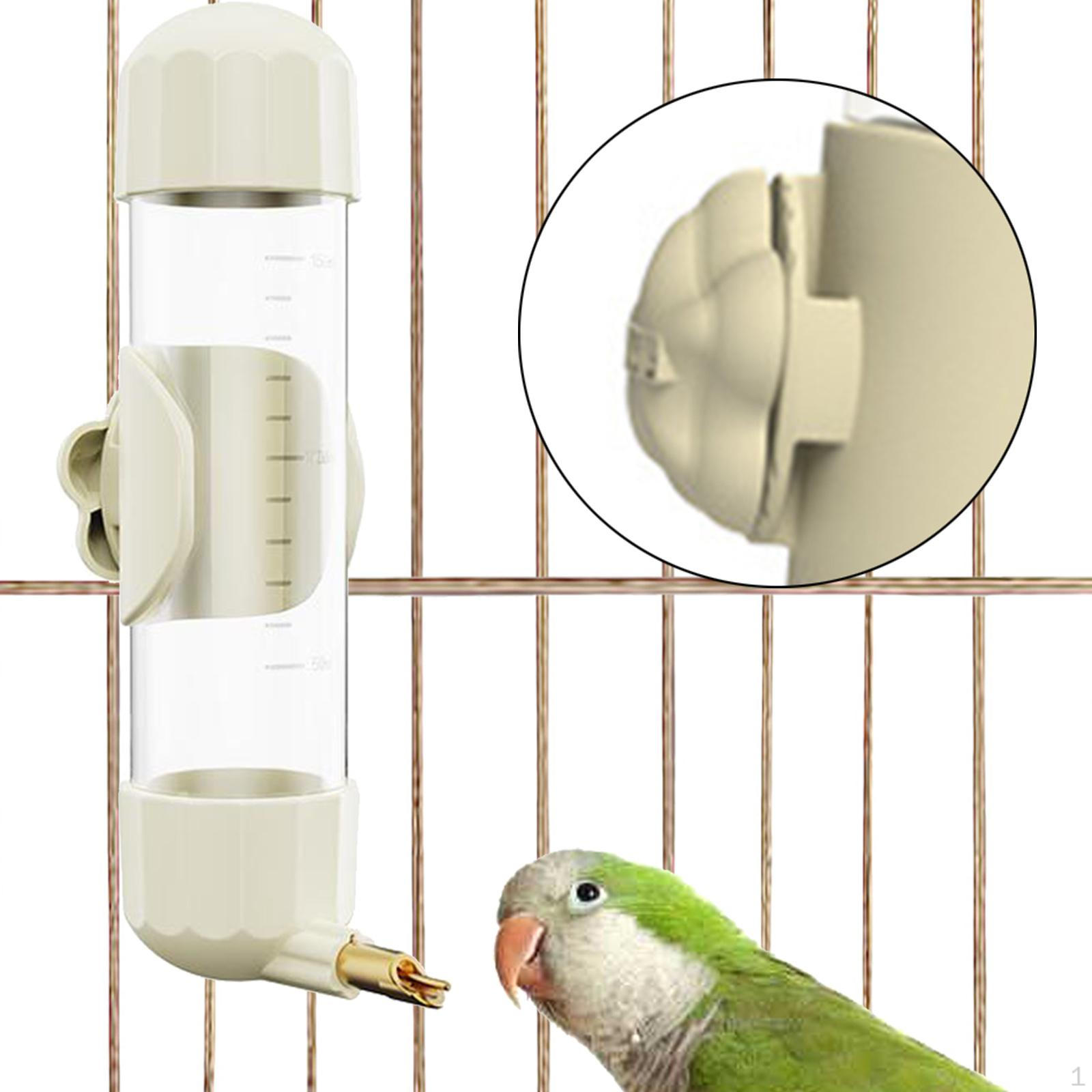 Автоматическая поилка для птиц Автоматическое питьевое устройство Портативный контейнер-поилка для клетки для белый