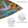 Rainbow Waterfall Art Pillow Cover  Square Cushion Cover Cute Funny Pillow Case For Living Room Chair