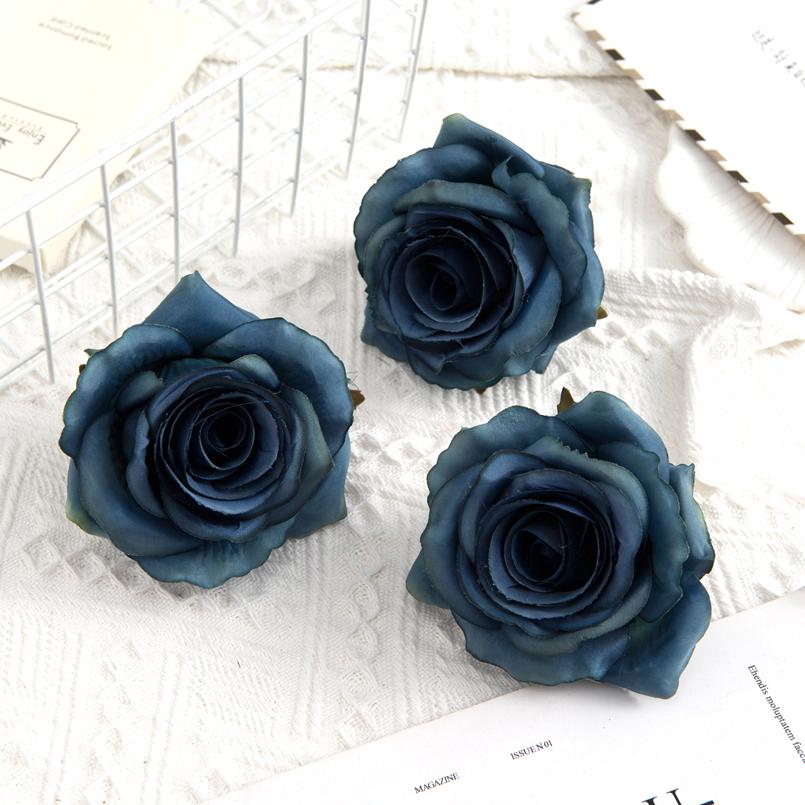 

5/10PCS Artificial Flowers Wholesale Silk Fake Roses Christmas Decoration for Home Wedding Decorative Wreath Bridal Accessories 5 Pieces