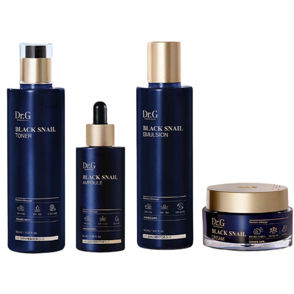 

Face Care Set Dr.G Black Snail Prestige 4-Step Skincare Set, Toner 150ml + Ampoule 50ml + Emulsion 150ml + Cream 50ml