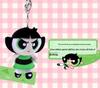 Powerpuff Girls Bubbles Plush Keychain - Cute Cartoon Doll for New Year Gift