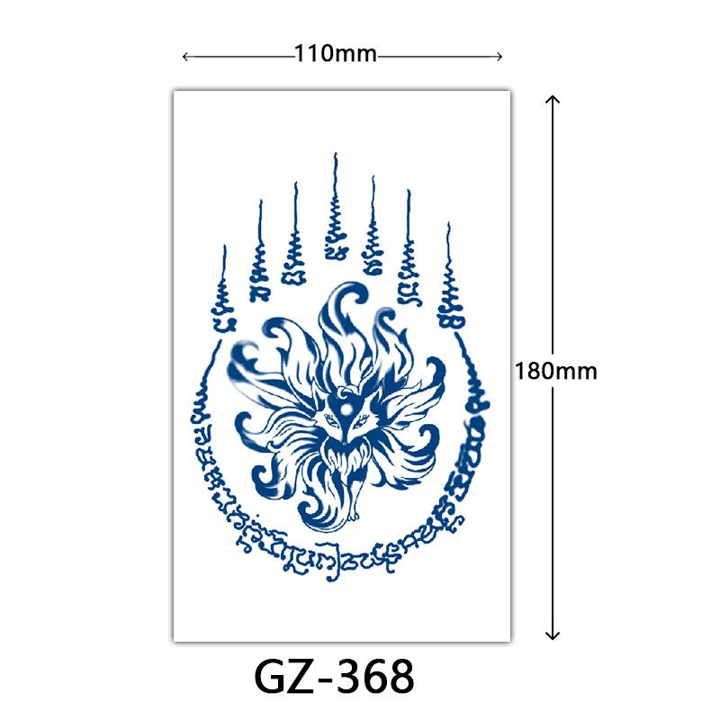 Kräuter-Tattoo-Aufkleber, Saft-Tattoo-Aufkleber, Englischer Buchstabe Semi-permanente Tattoo-Aufkleber Tattoo