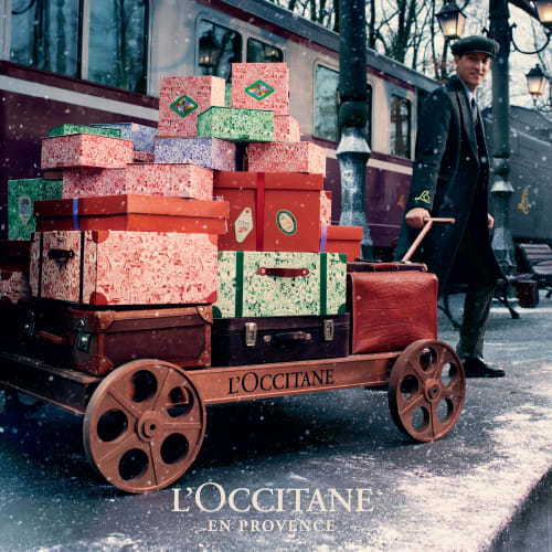 L'OCCITANE Luminciana Almond Hand Care Set Gift Set (Liquid Hand Soap + Hand Cream) [2024 Holiday Coffret] Christmas Present Gift Women Men Popular Ho