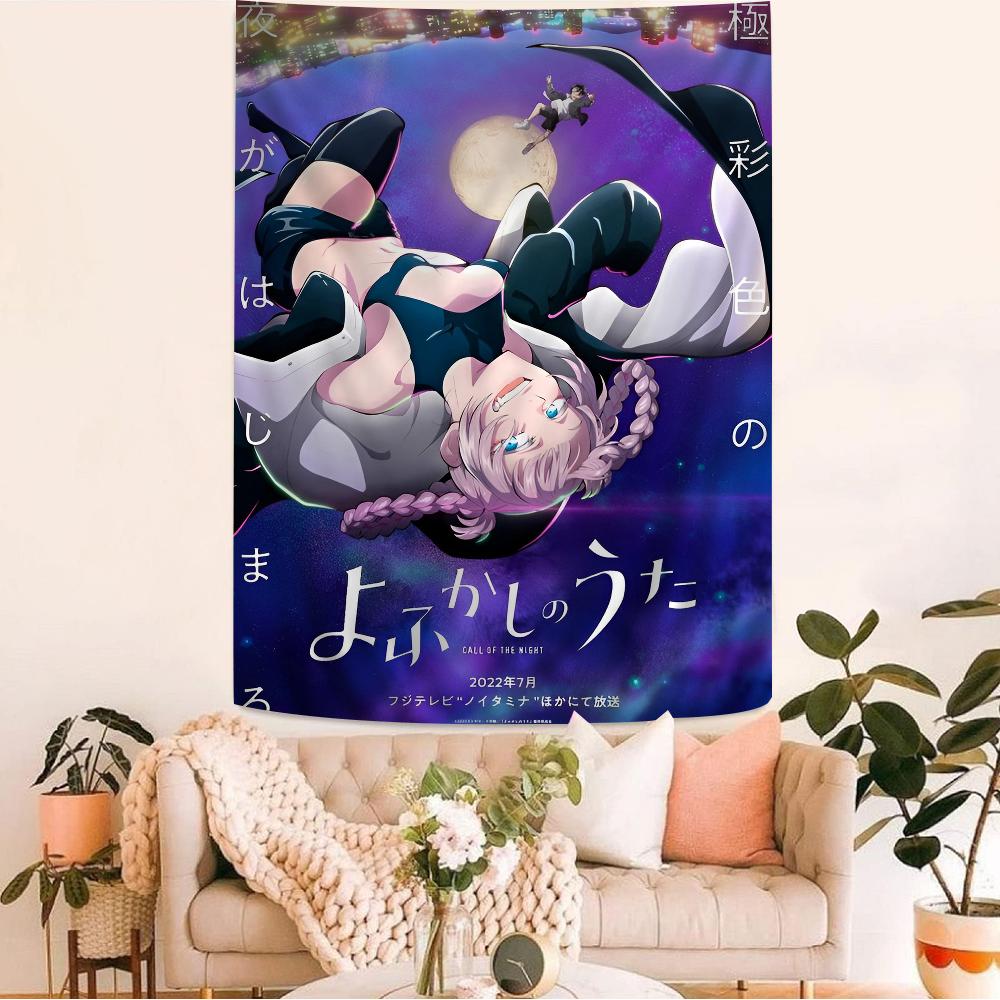 

CALL OF THE NIGHT Anime DIY Wall Tapestry for Living Room Home Dorm Decor Wall Art Decor 74x94cm(29x37in)