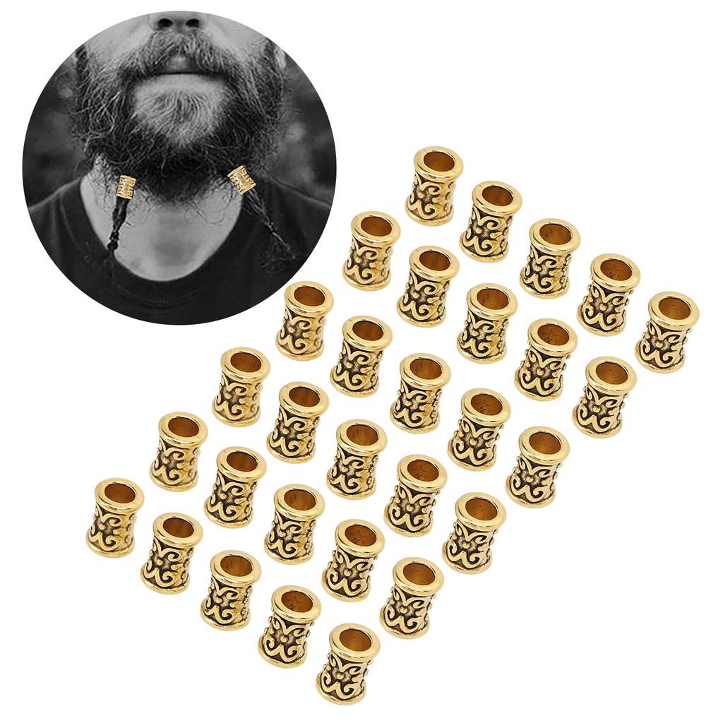 30 stuks Haarslang kralen Retro Legering Haardreadlocks Kralen Accessoires voor Haatvlechten Armband Hanger Ketting
