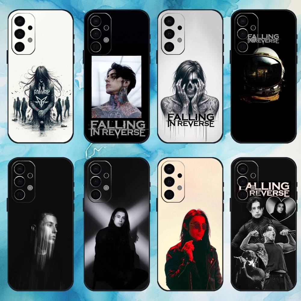 F-FallingS In Reverse Band Phone Case For Samsung Galaxy A73,A72,A71,A70,A53,A52,A51,Others Soft Black Cover
