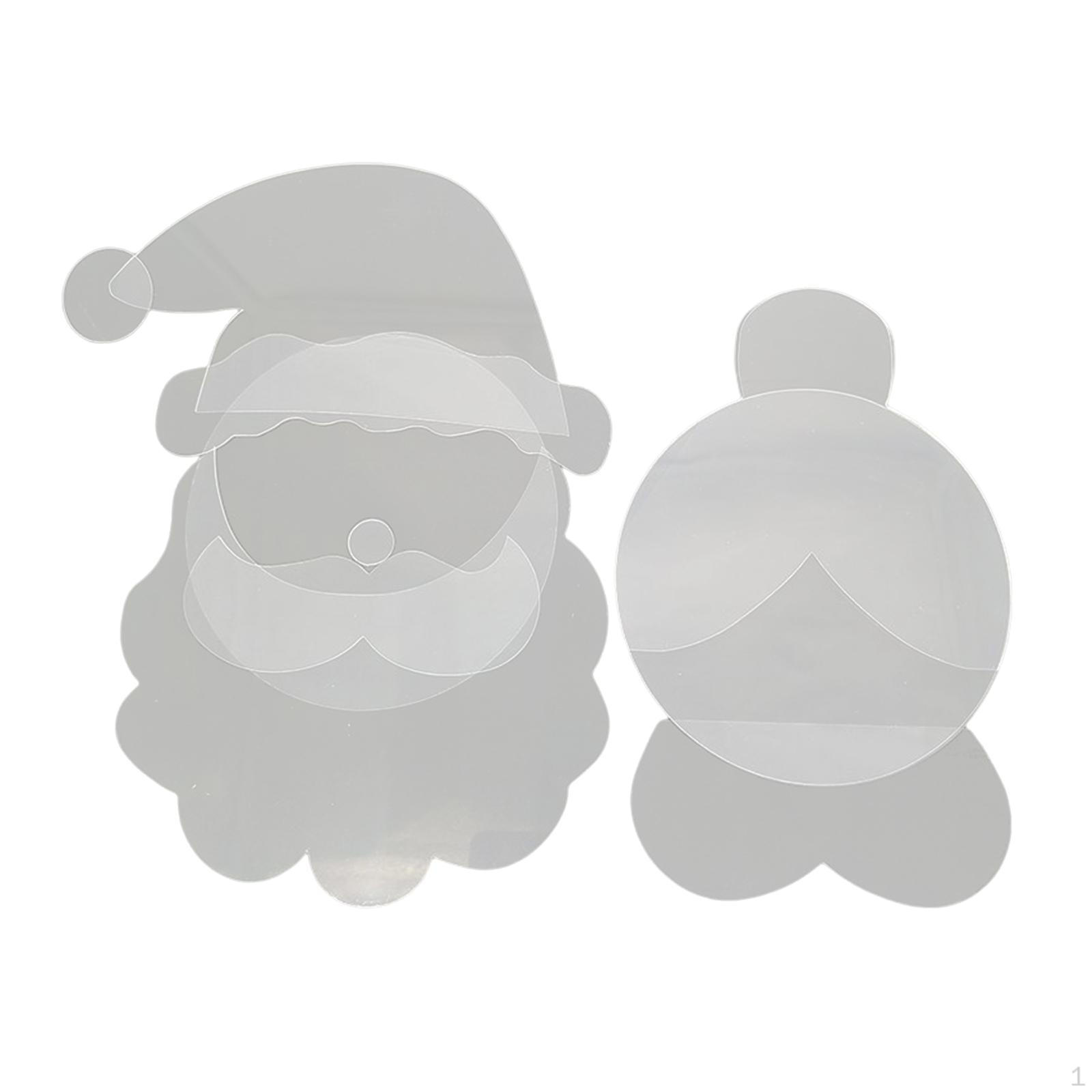 Шаблон для квилтинга Санта-Клаус, Линейка для ручного пэчворка, Выкройка для шитья, Инструмент для поделок своими руками, Трафарет Package 12cmx10.5cm