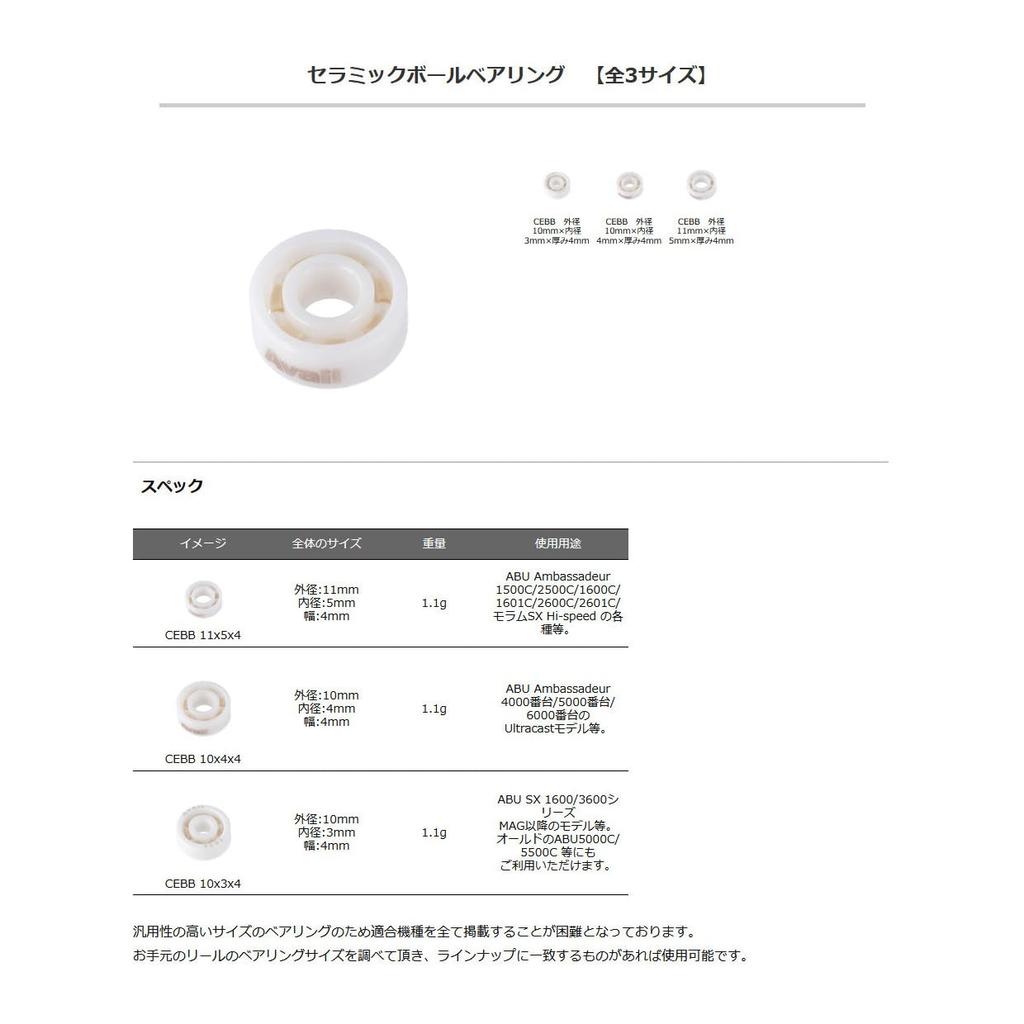 Avail Ceramic Ball Bearing 10mm Outer Diameter X 4mm Inner Diameter X 4mm Thickness Cebb_1044 CEBB,