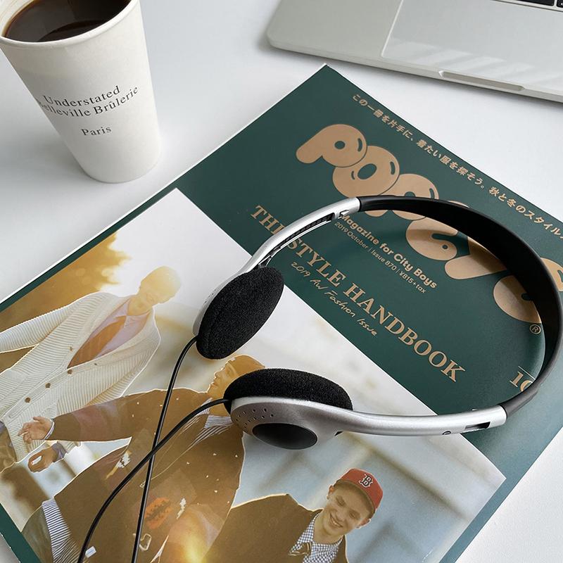 Auriculares Clásicos Retro Música Mp3 Walkman Sentimientos Retro Portátiles con Cable Pequeños Auriculares Deportes Accesorios para Fotos