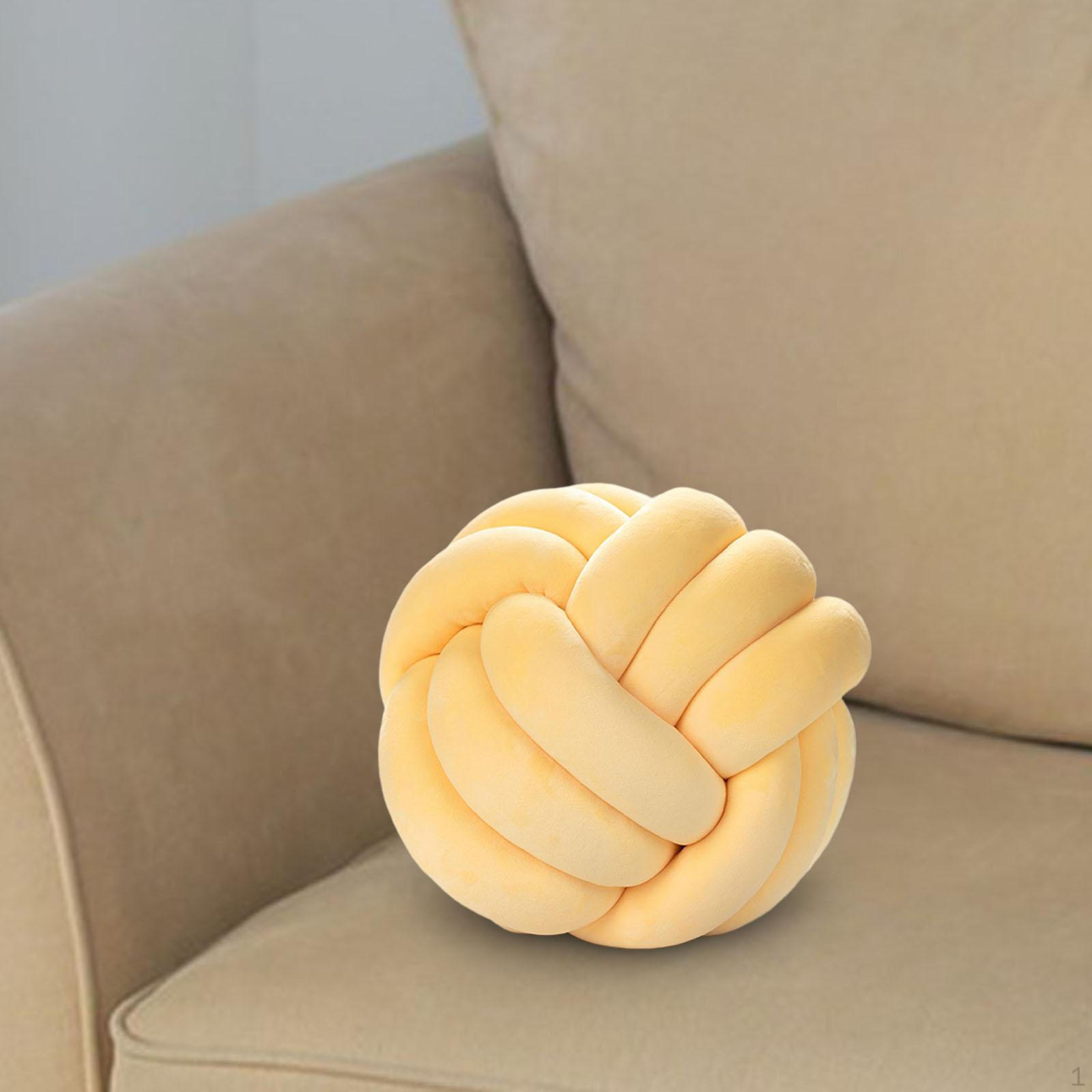 

М яка кругла подушка-куля ручної роботи для офісної вітальні, рожева