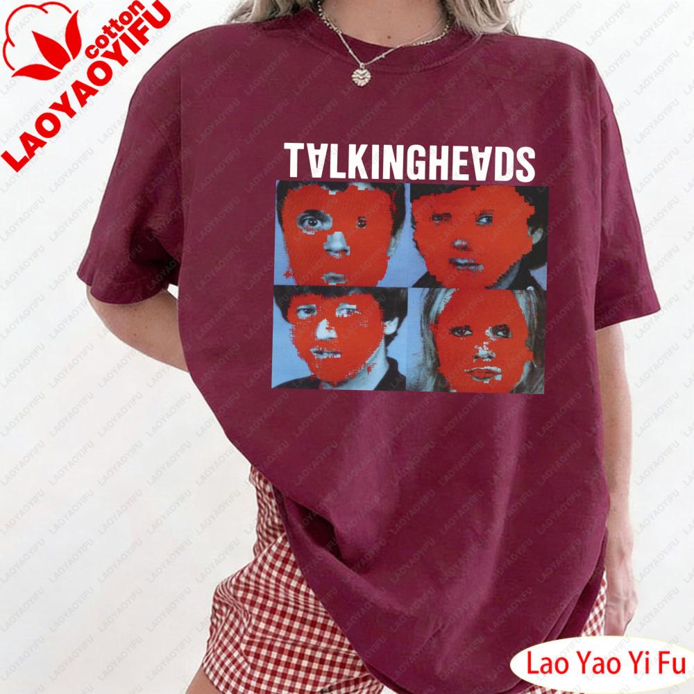 Stop Making Sense Talking Headvintage Tee Women Redheaded Portrait Clothes Retro Head Portrait Graphic Print T Shirt