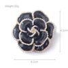 Vintage Camellia Pearl Brooch Women's Metal Scarf Clasp Corsage Lovely Large Pin Accessories Accessories Long-Lasting Color Exquisite Brooch BFF Gift