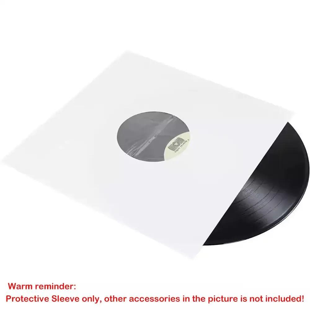 Nové bílé vinylové obaly na desky 7/10/12 palců Uzavíratelné obaly na LP desky Tašky pro ukládání desek Desky