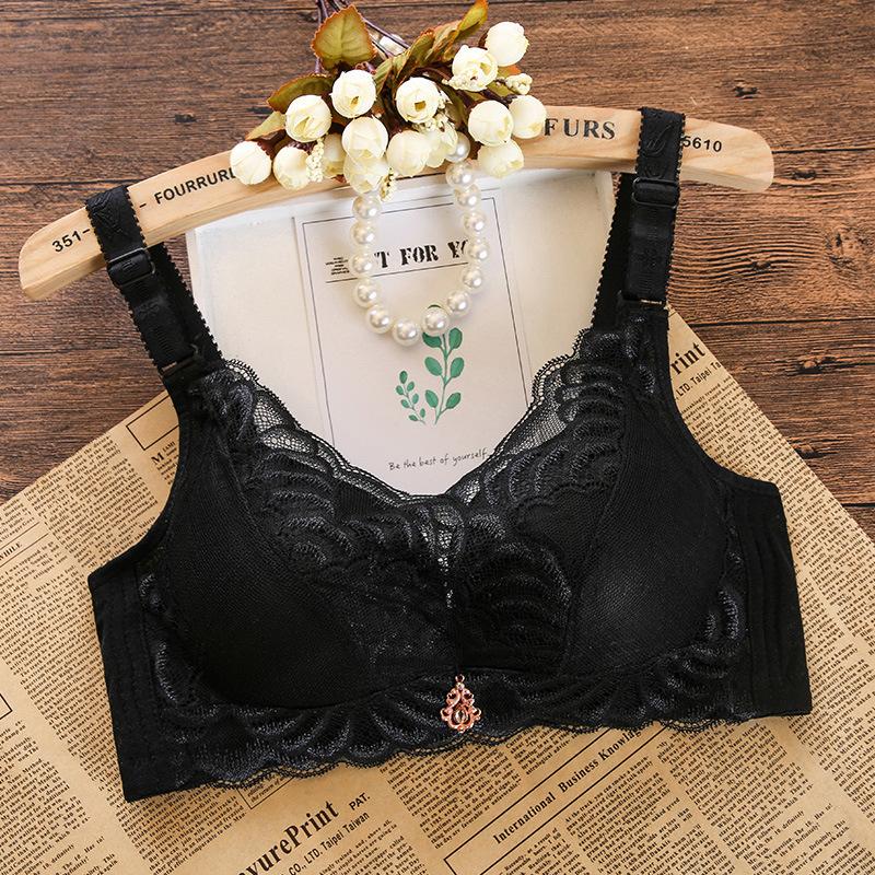 

Кружевной бюстгальтер с подвеской в ​​виде короны, антилегкое кружевное нижнее белье с перекрестной оберткой 70 чёрный