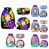 Afor Adley School Backpack Set For Kids Large Size 20-35l Capacity Zipper Closure