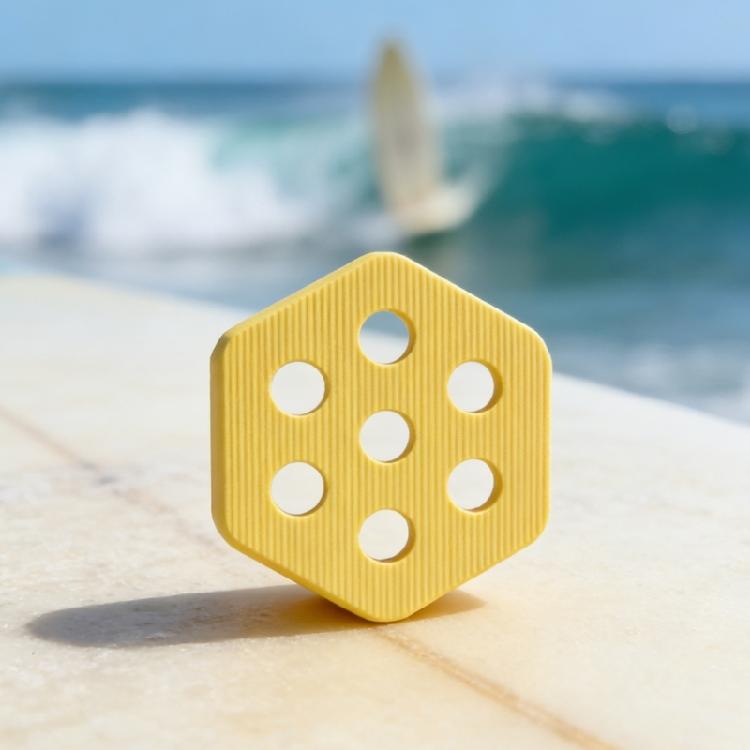 12lots Hexagonal Clear Surfs Tractions Pad Semi Clear Deck Pad for Surfboards Crafts Surfing Accessories