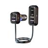 75W Fast Charging 5-port Expansion Car Front and Rear Charging QC PD Ports Type C Three USB Car Chargers Support Fast Charging