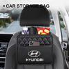 Car Storage Bag Multi-function Seat Back Storage Pocket Suspension For Hyundai I30 Tucson Elantra Venue Palisade Terracan Accent Veloster