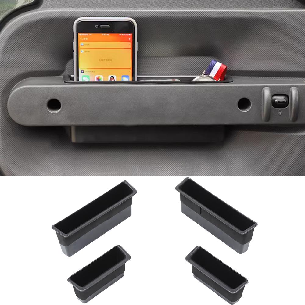 

4PCS Car Door Handle Storage Box Organizer Tray Stowing Tidying for Jeep Wrangler JK 2007 2008 2009 2010 Interior Accessories
