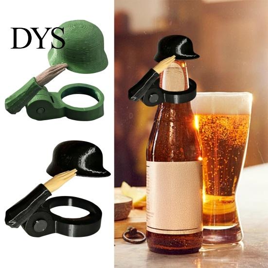 Tappi Resistenti alle Crepe 2 Pezzi Divertenti Tappi a Casco da Soldato, Tappi di Plastica per Birra per Bottiglie Collezionabili Standard, Tappo a Salutazione Riutilizzabile per Feste