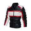 Giacca autunno inverno uomo giacche da baseball ricamate cappotti in pelle pu giacche in pelle pilota in pile slim fit college maleluxury