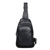 Men's Chest Bag Genuine Leather Crossbody Large Capacity Top Layer Cowhide Fashionable Sports Single Shoulder