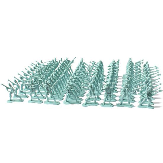 

100 шт. Модель солдата Игрушечные солдатики Набор для творческой игры Образовательные проекты для детей синий