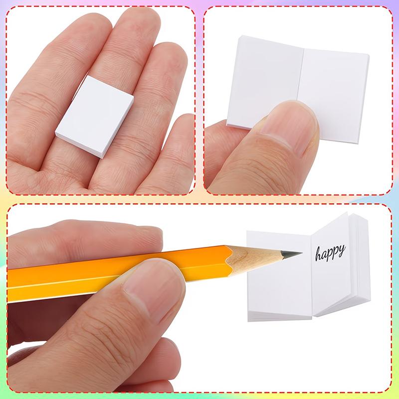 20-200Pcs Miniature Blank Books For Dollhouse, Small Page-Turning Books Portable Notepad Drawing Journaling Quick Notes