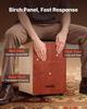 VEVOR Cajon Box Drum, with Internal Guitar Strings, Lightweight Wooden Percussion Box, Portable Birch Wood Drum Musical Instrument with Silicone Feet