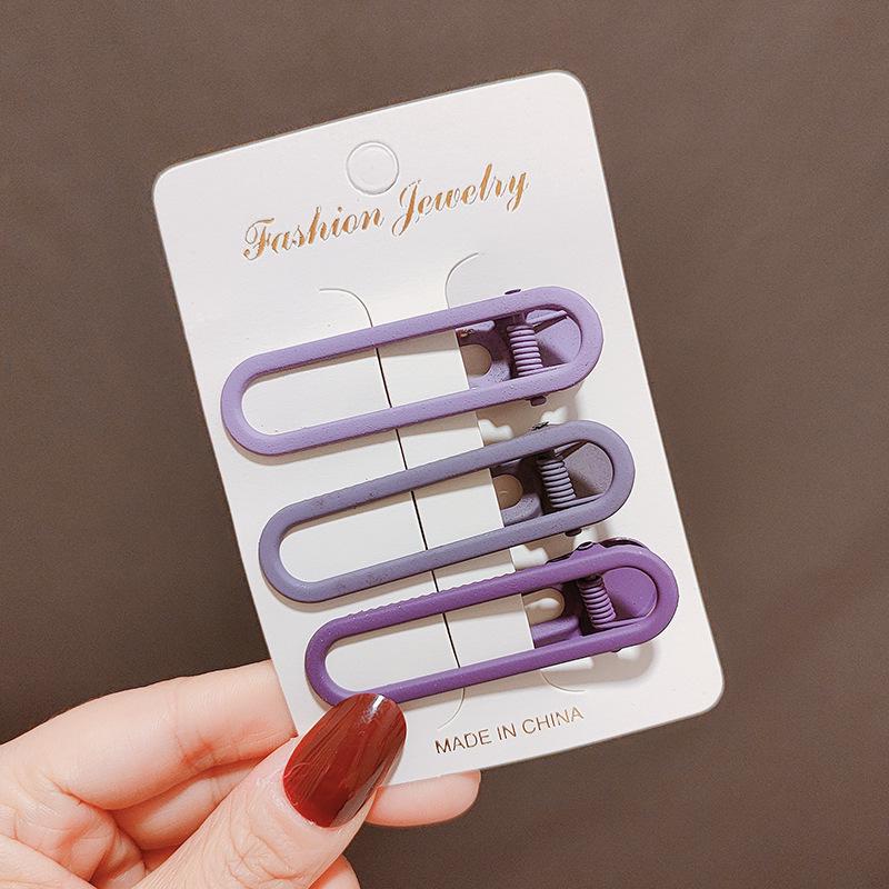 Clips de păr colorat Bai Lu fără cusături tip cioc de rață pentru femei - Ideal pentru frunte, breton și machiaj