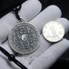 Necklace Mountain Ghost Money Pendant Retro Bagua Hui Pattern Pendant Ancient French Ethnic Style Pendant