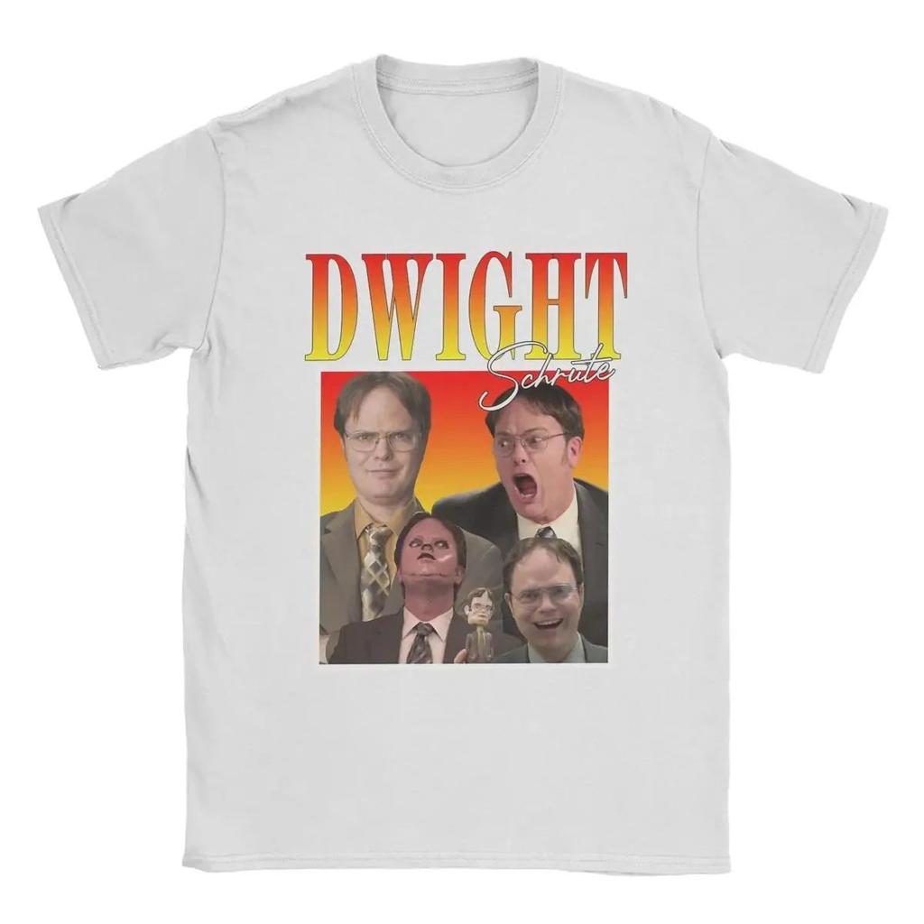 Hip Pop Y2k Graphic Short Sleeve Dwight Schrute T Shirt The Office Tv Show Tops Crew Neck TShirt for Men Summer Funny TShirts