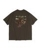 OUNDERR Skate Cat Graphic Short Sleeve T-Shirt (Khaki)