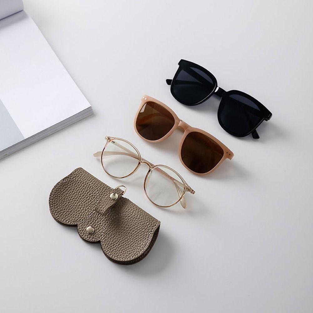 For Women Sunglasses Case Eyewear Protector Sunglasses Pouch PU Leather Glasses Case Eyewear Pouch